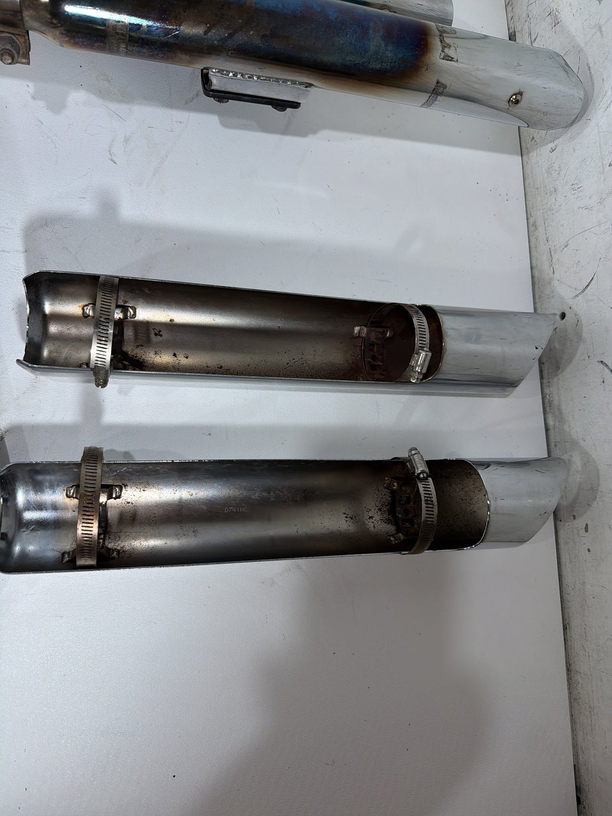 2014 Harley Softail Slim FLS OEM Exhaust Header Pipes Muffler