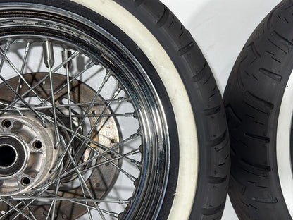 1999 - 2006 Harley-Davidson Touring Electra Glide Ultra Front Rear Wheel Rim Tire Spoked 40960-08 , 43085-97