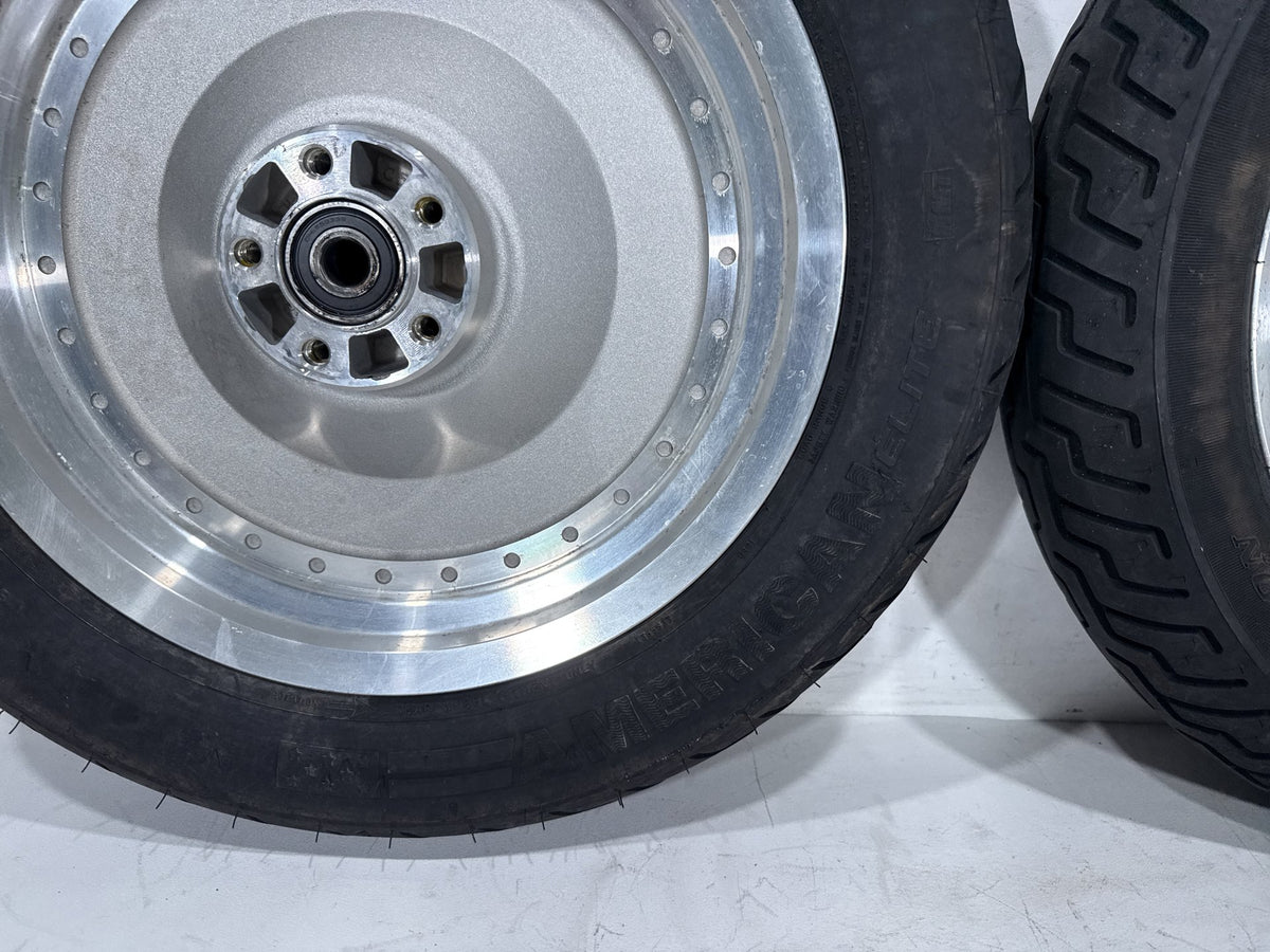 2002 Harley Heritage Softail Classic FLSTC OEM Front & Rear Wheel Rim Tire 16"