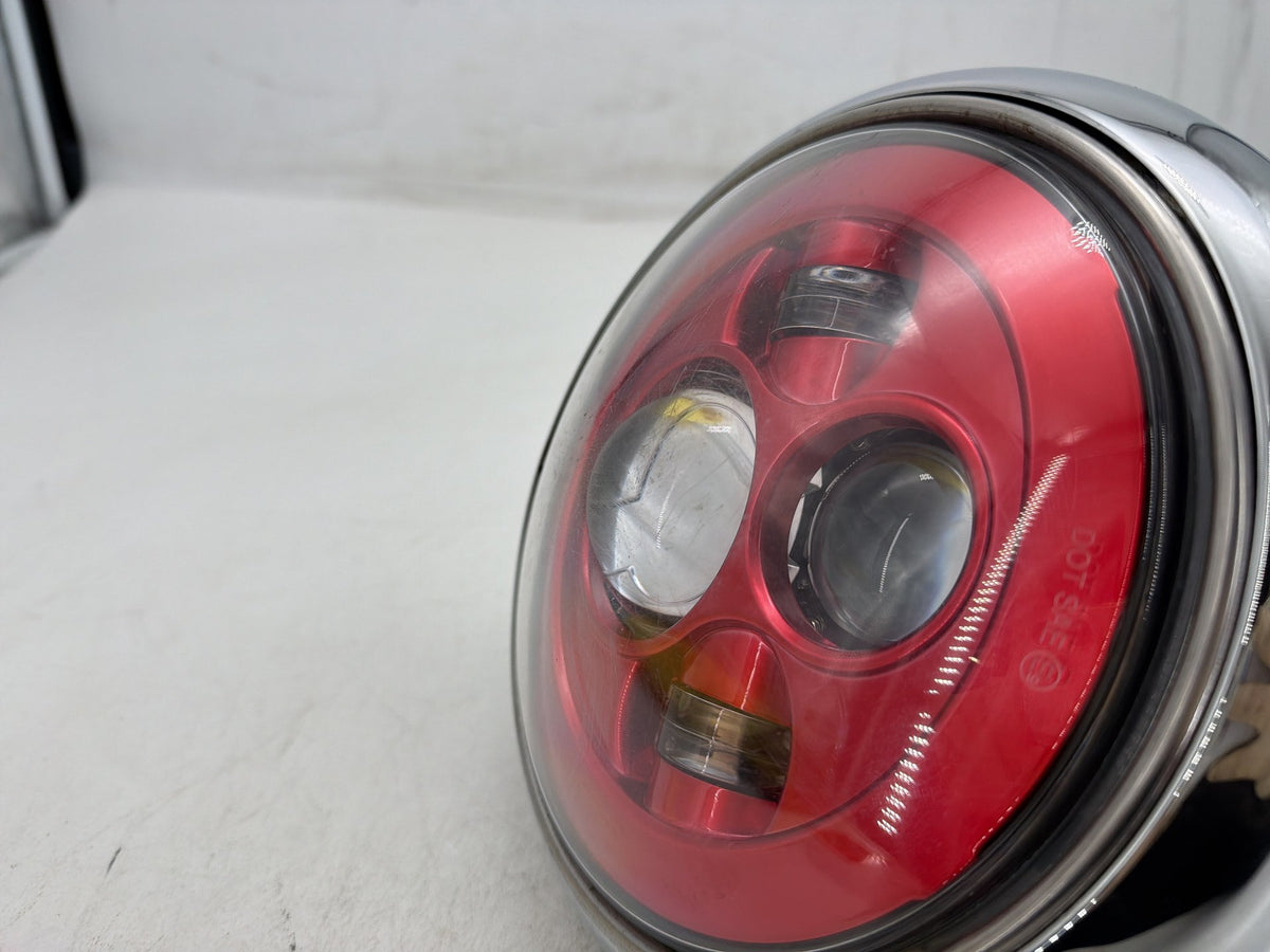 2002 Harley Heritage Softail Classic OEM Headlight Headlamp Head Lamp Light LED