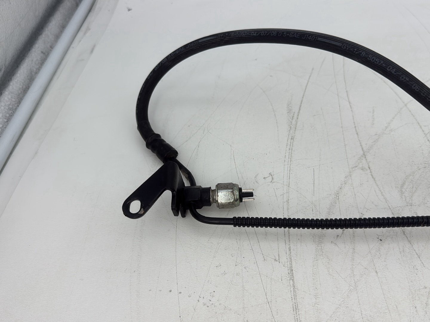 2006 Harley Softail FLSTCI Heritage Classic OEM Rear Brake Hose Line Pipe