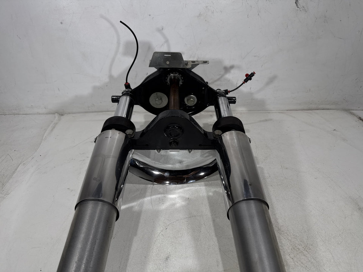 01 Harley Electra Glide Touring Front Triple Tree Set & LH RH Fork Legs Sliders