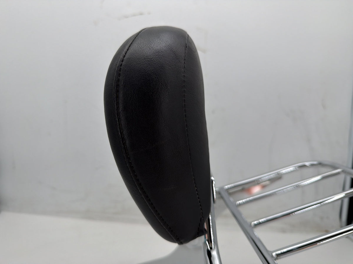 02 Harley Electra Glide Touring FLHT OEM Rear Sissy Bar w/ Backrest Cushion Pad