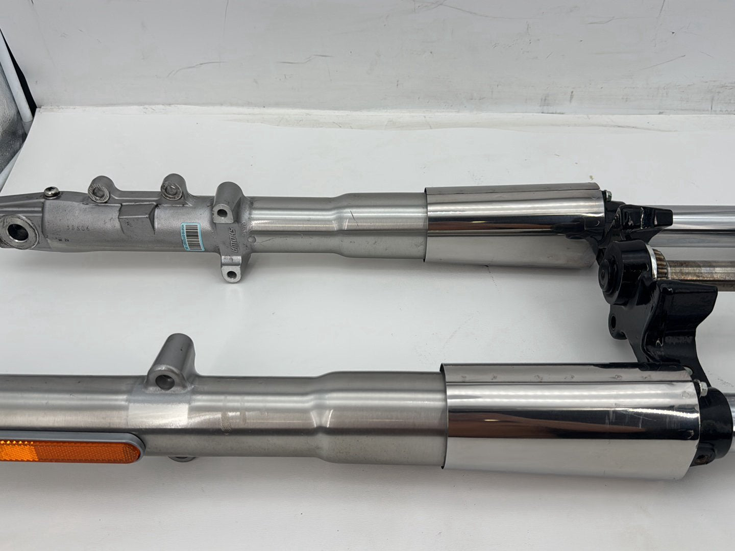 2007 Harley Softail Heritage Classic FLSTC OEM Front Triple Tree Set & LH RH Fork Legs Sliders