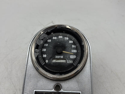 1997 Harley Softail Fat Boy Fuel Tank Dash Console Speedometer NOKey BROKEN 69K
