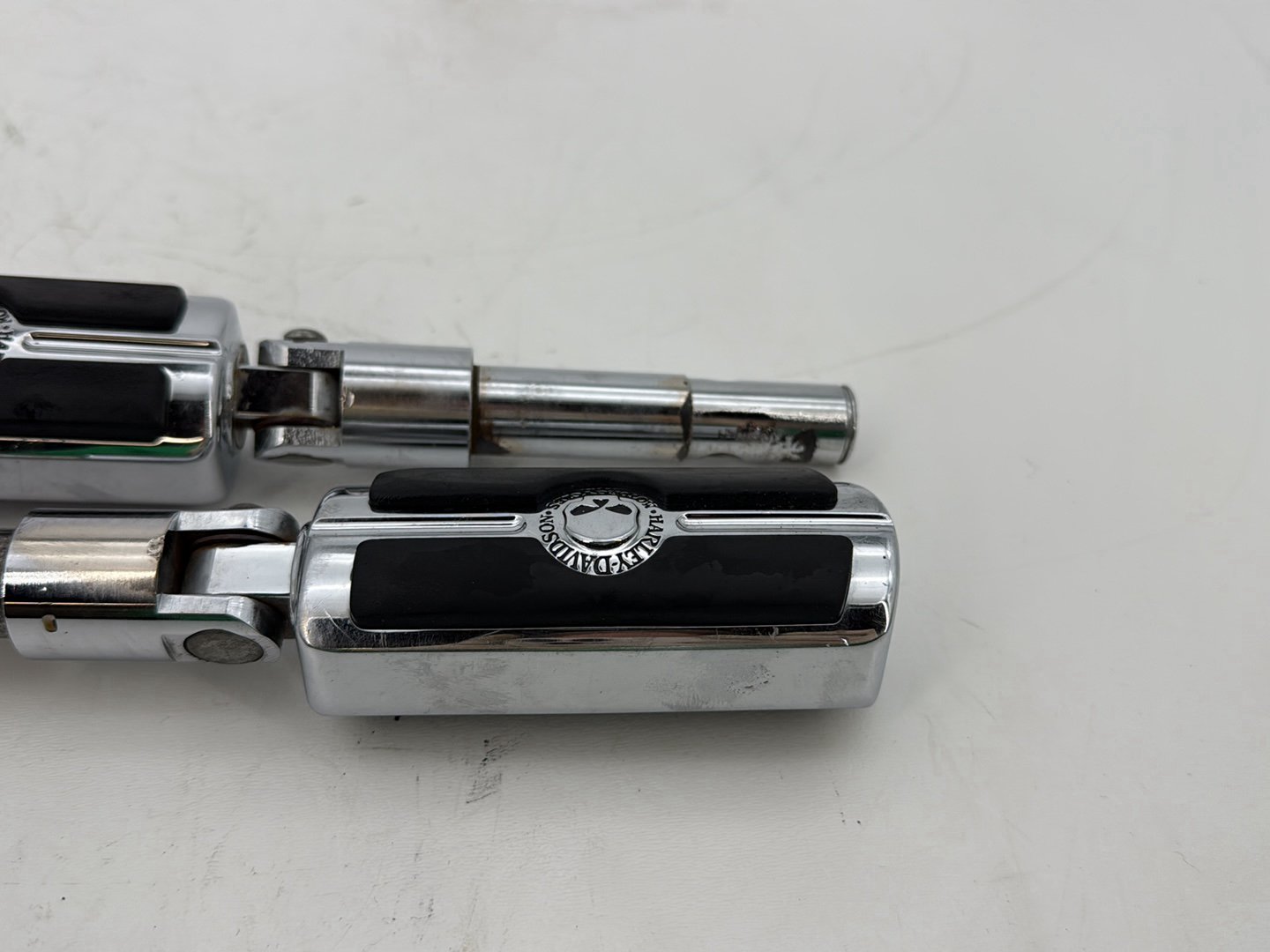 2009 Harley Sportster XL1200C 1200 Custom OEM Left & Right Driver Step Foot Rest Pegs