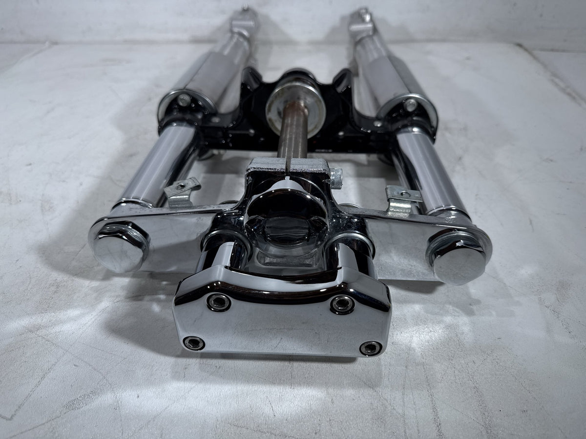 2011 Harley Softail Deluxe OEM Front Triple Tree Set & LH RH Fork Legs Sliders