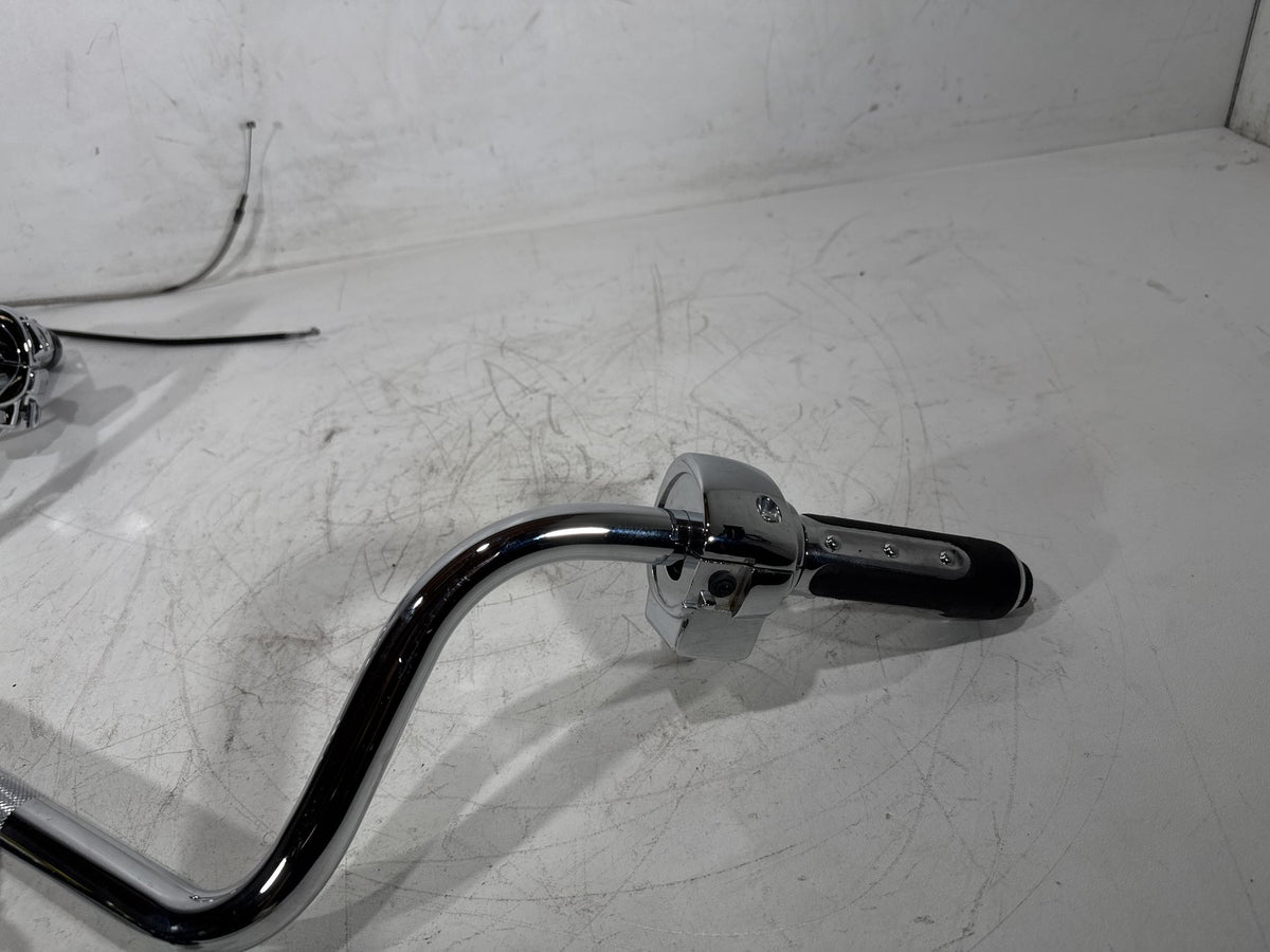 07 Harley Electra Touring CVO OEM Handlebars Left Right Switches Controls Chrome