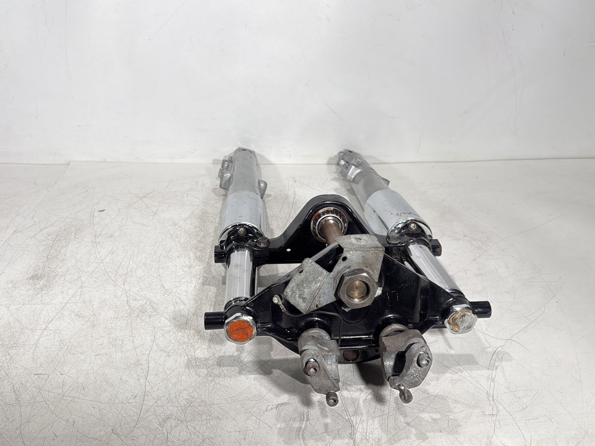 06 Harley Touring Road King OEM Front Triple Tree Set & LH RH Fork Legs Sliders