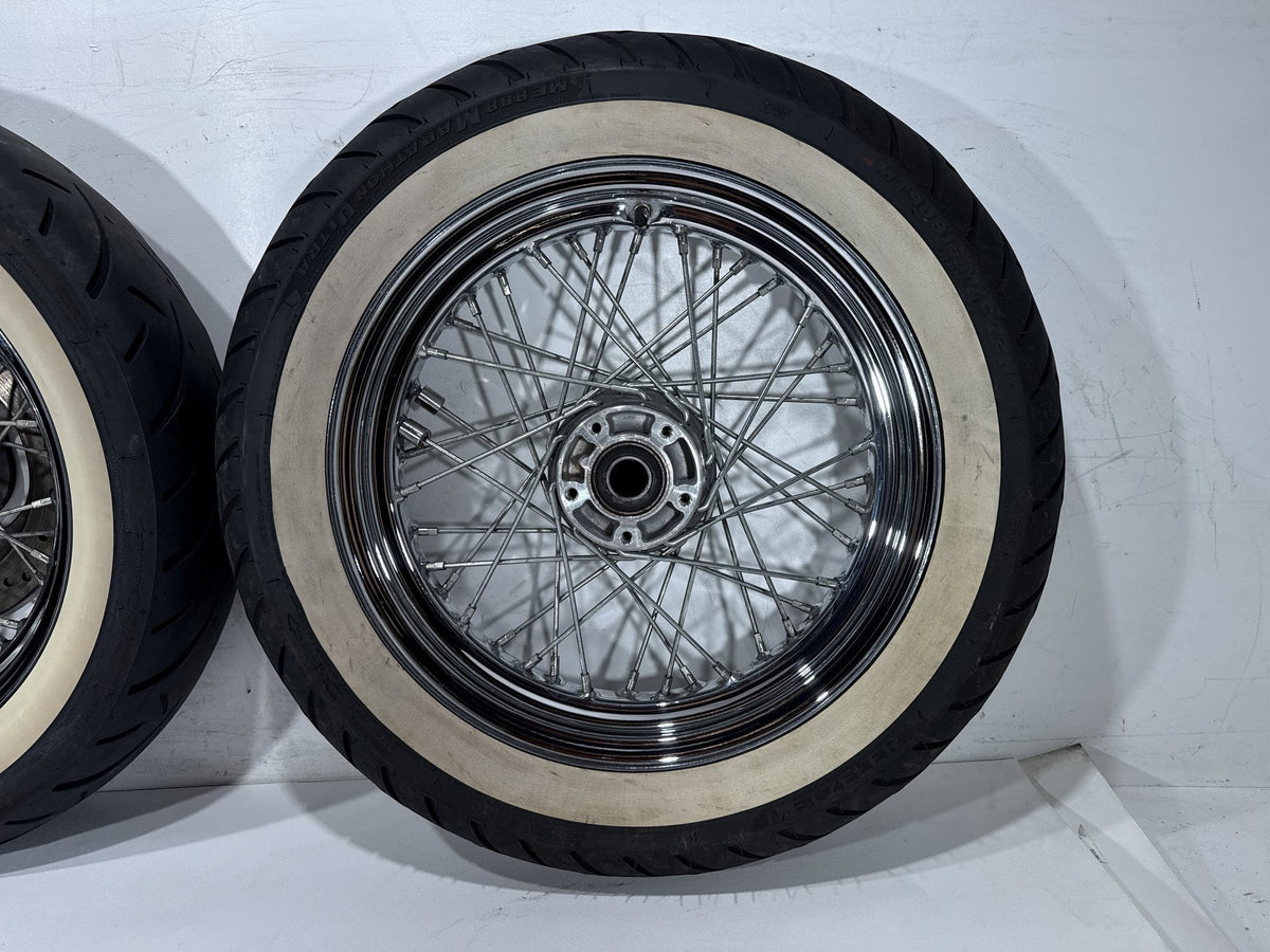2004 Harley Road King Touring Classic OEM Front Rear Wheel Rim Tire Spoked 16"