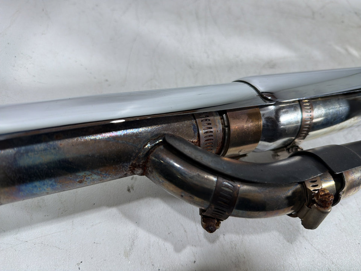 07 Harley Dyna Super Glide Exhaust Header Pipes Muffler Vance & Hines NO Bracket