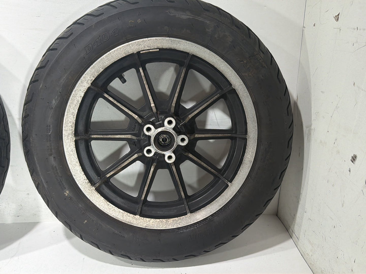 1997 Harley Road King Touring Front & Rear Wheel Rim Tire 130/90-16 MT90B16 16"