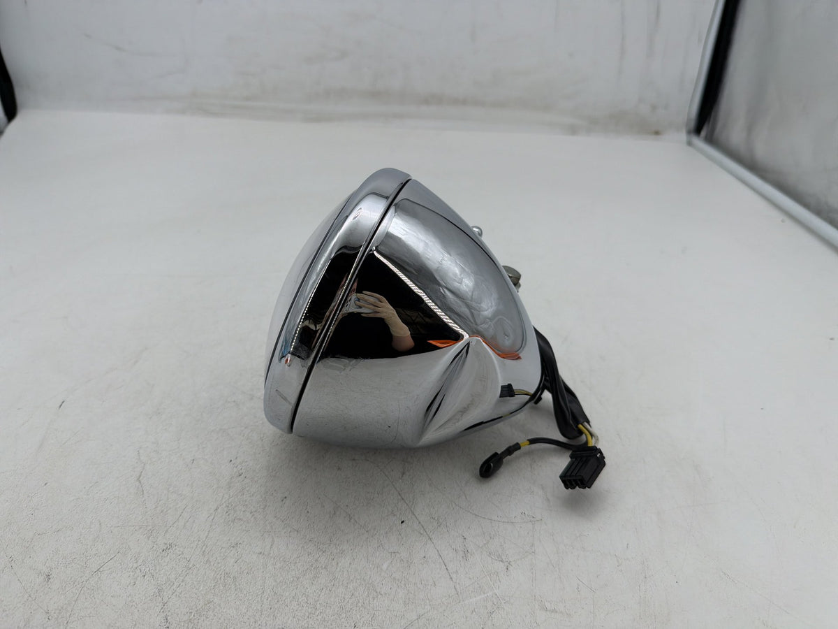 03 Harley Softail Deuce FXSTDI OEM Headlight Headlamp Head Lamp Light LED DENTED