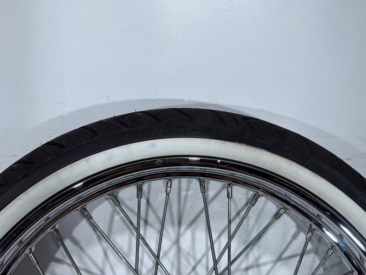 2003 Harley Softail Deuce FXSTD OEM Front Wheel Rim Tire Spoked