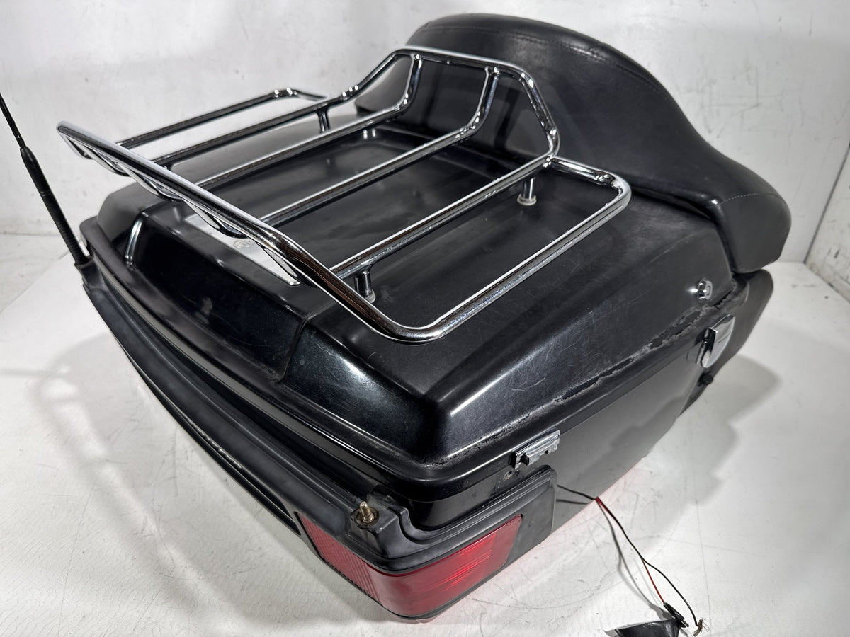 2012 Harley Electra Glide Touring Ultra OEM Pass Backrest Tour Pak Luggage NOKey