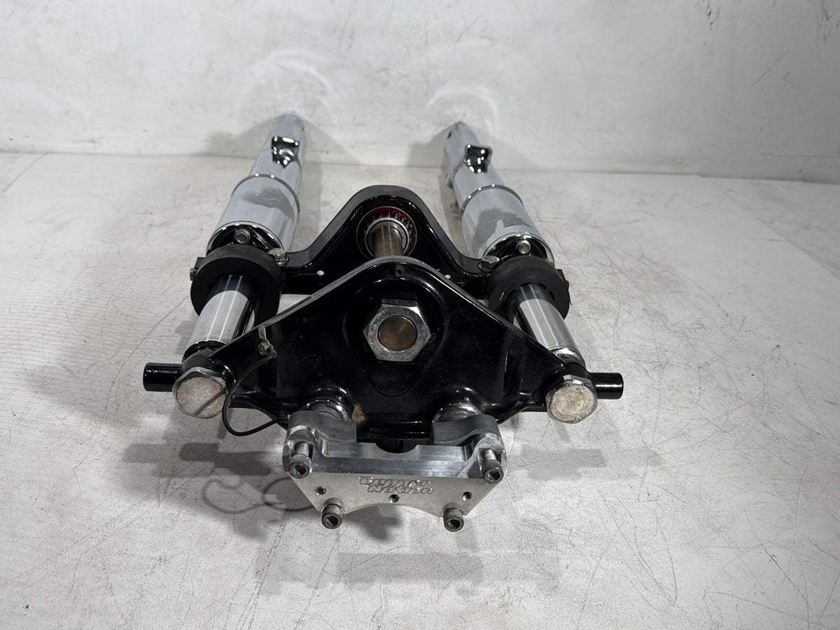 06 Harley Electra Glide Touring Front Triple Tree Set & LH RH Fork Legs Sliders