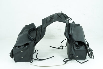 2007 - 2017 Harley-Davidson Dyna Street Bob Rear Left Right Saddlebags Luggage Leather KEMIMOTO