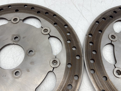 2010 Harley Dyna Fat Bob FXDF OEM Front Brake Rotors Disc Pair