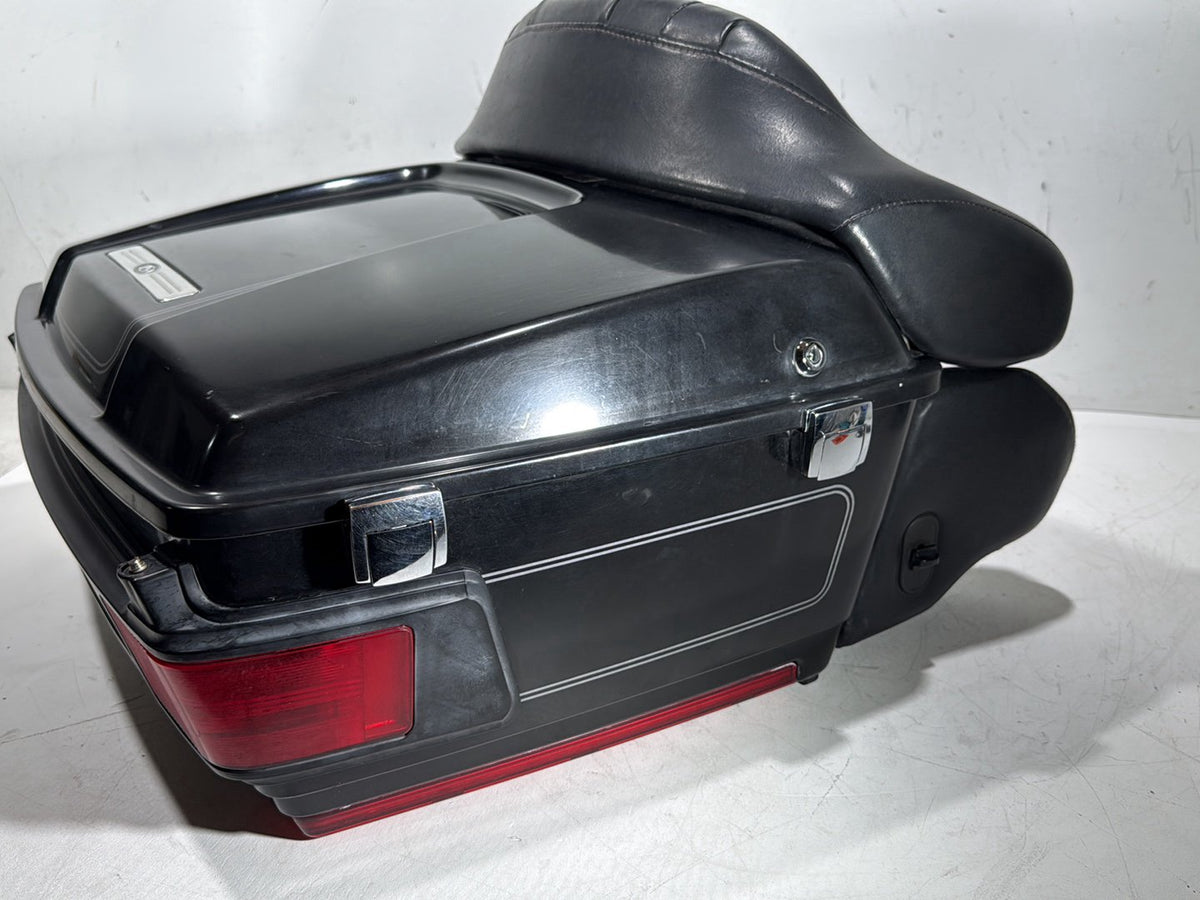 2008 Harley Electra Glide Touring Ultra OEM Pass Backrest Tour Pak Luggage NOKey
