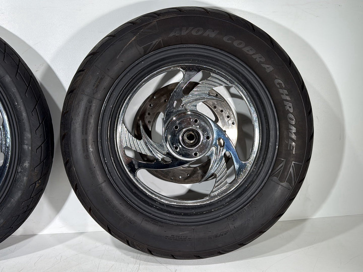 1999 Harley Dyna FXDL Low Rider Front Rear Wheels Rim Tire Savage Custom 16" 19"