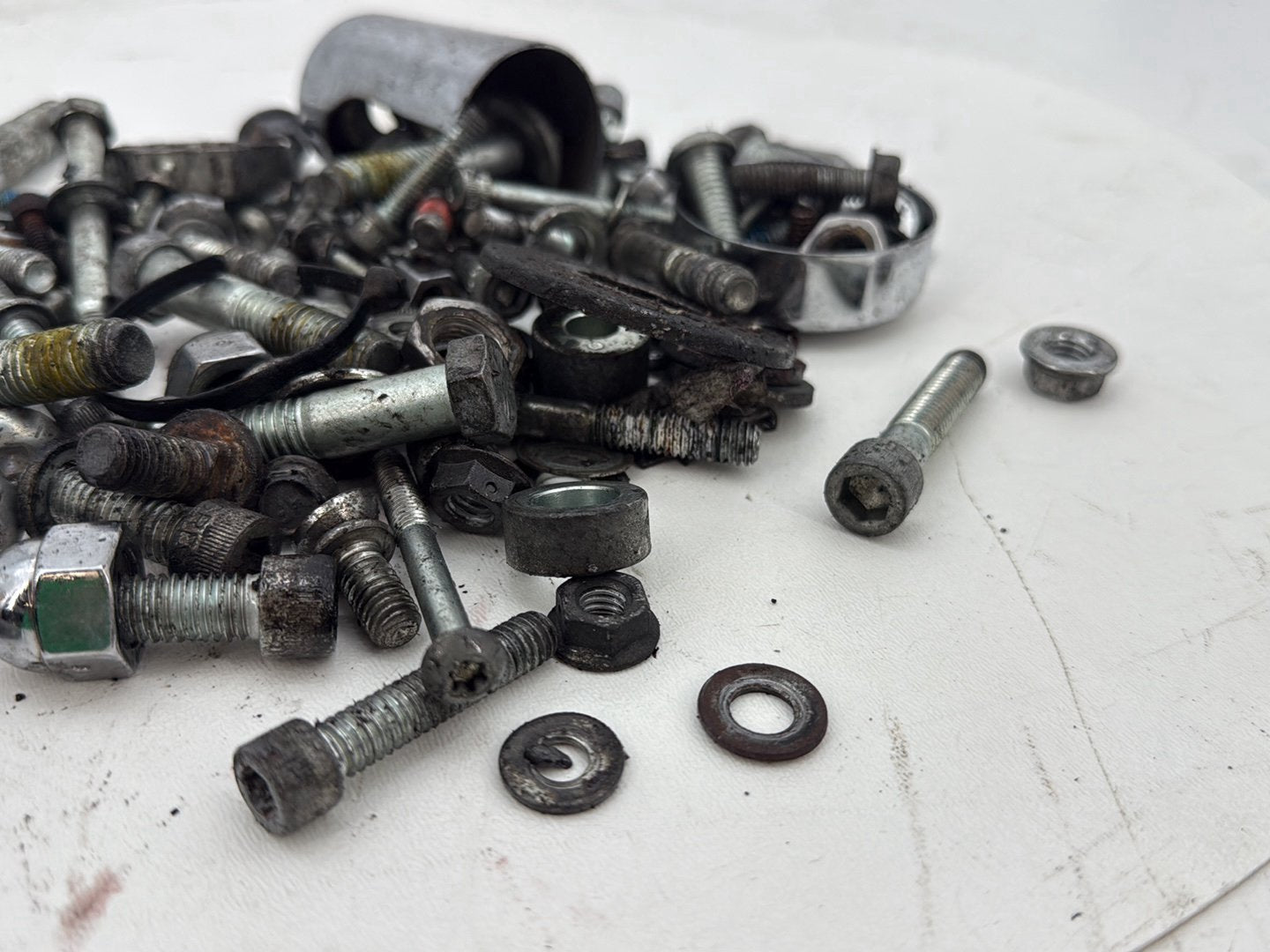 2005 Harley Dyna FXDWG Wide Glide OEM Hardware Bolts Nuts & Brackets