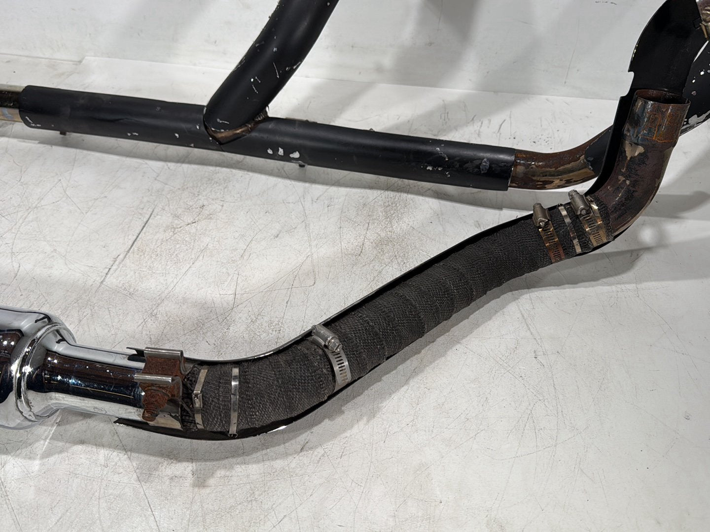 2004 Harley Road King Touring Custom FLHRSI OEM Exhaust Header Muffler Pipes Screamin Eagle