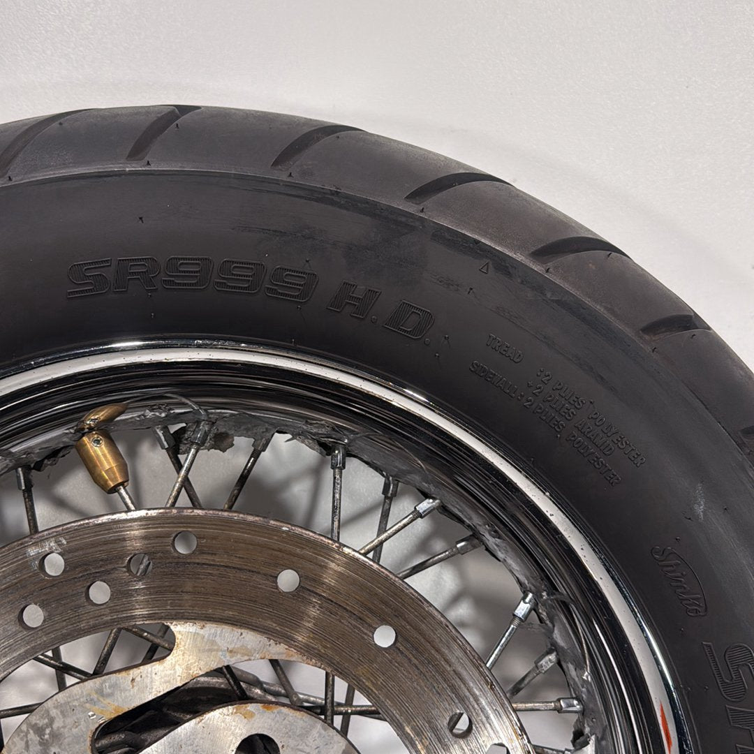 1999 - 2006 Harley-Davidson Touring Electra Glide Ultra Rear Wheel Rim Tire Spoked  	43440-05A