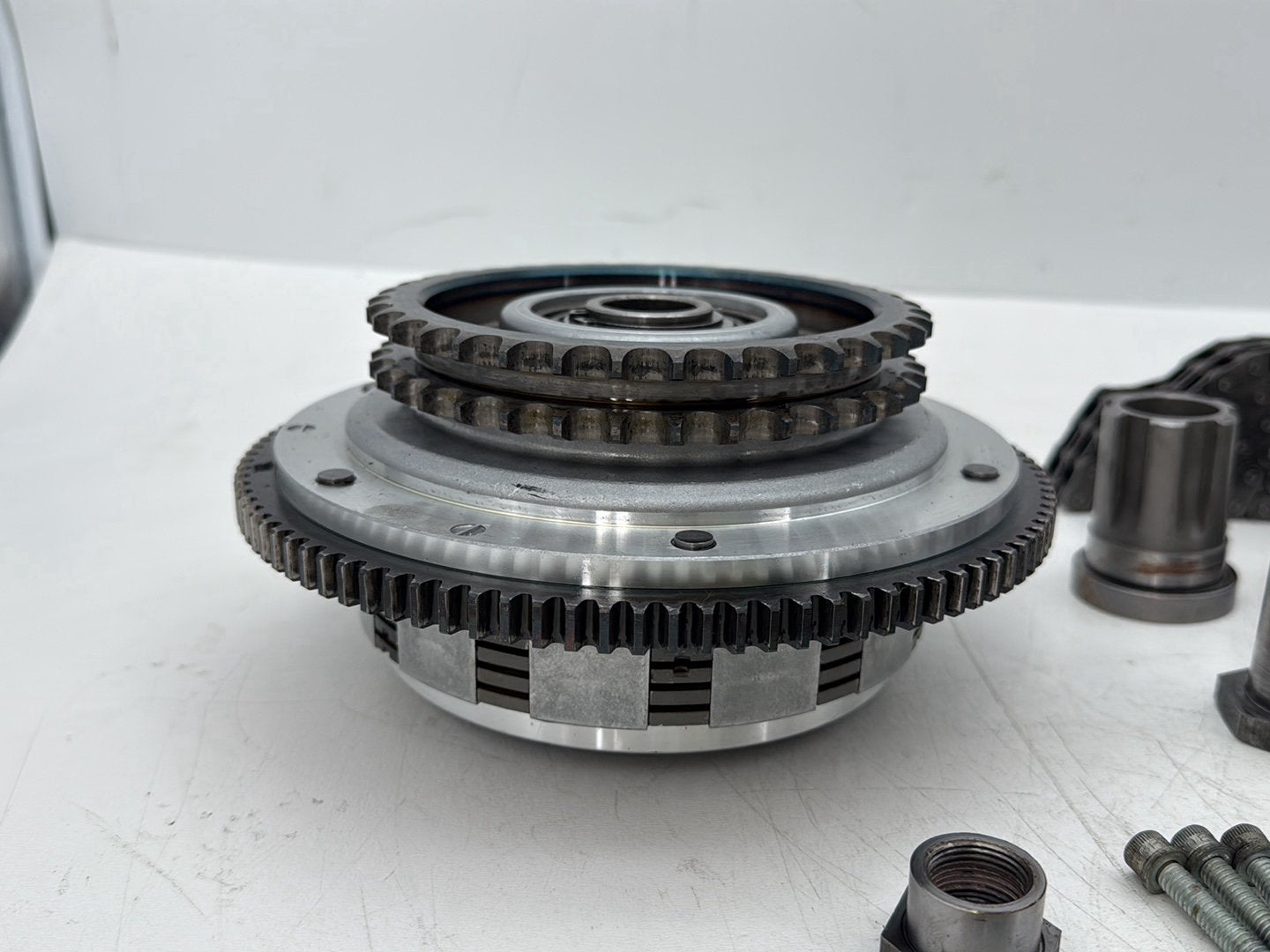 2005 Harley Touring FLHRCI Road King Classic OEM Clutch Basket Chain Tensioner Kit
