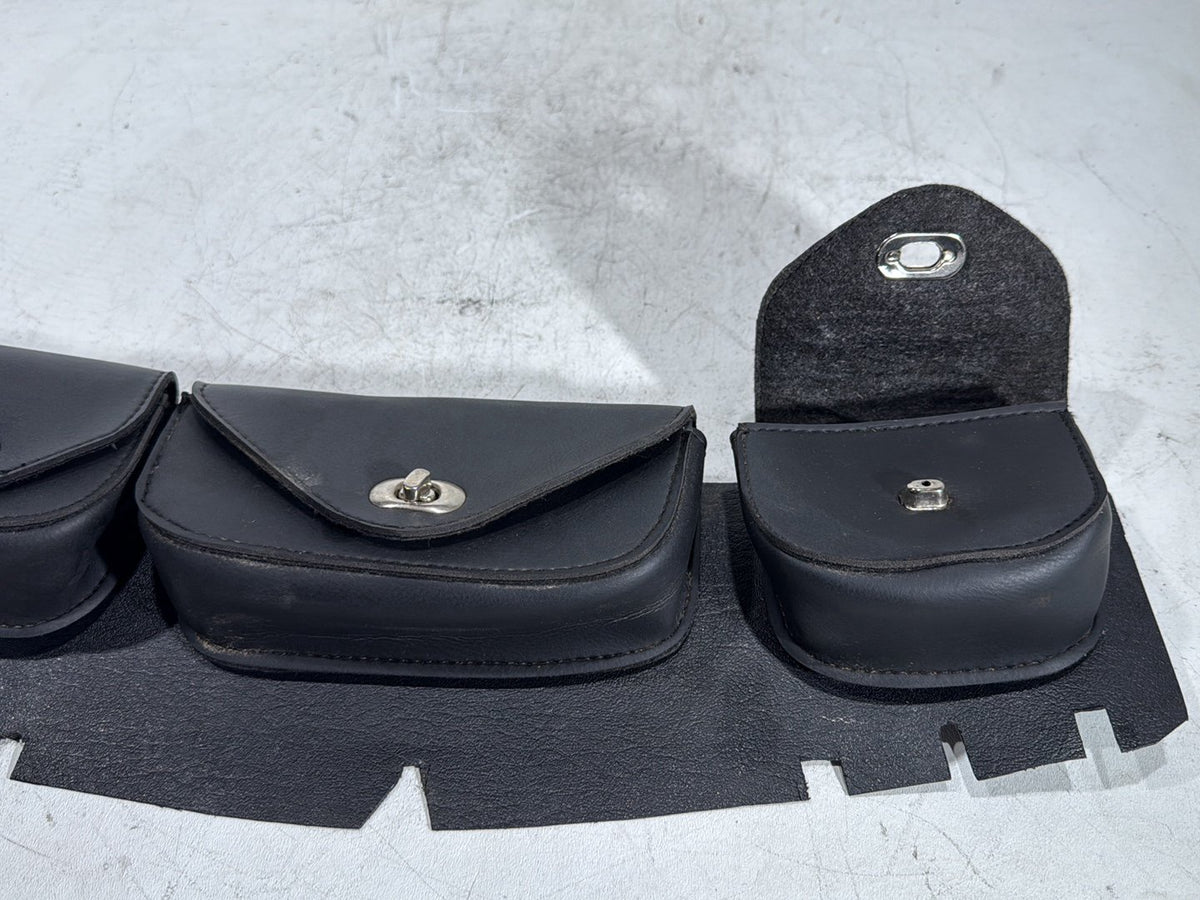 1990 Harley Electra Glide Touring OEM Front Onboard Tool Bag Leather Storage