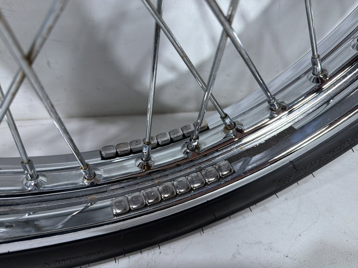 2006 Harley Softail Deuce FXSTDI OEM Front Wheel Rim Tire Spoked 90/80-21 21"