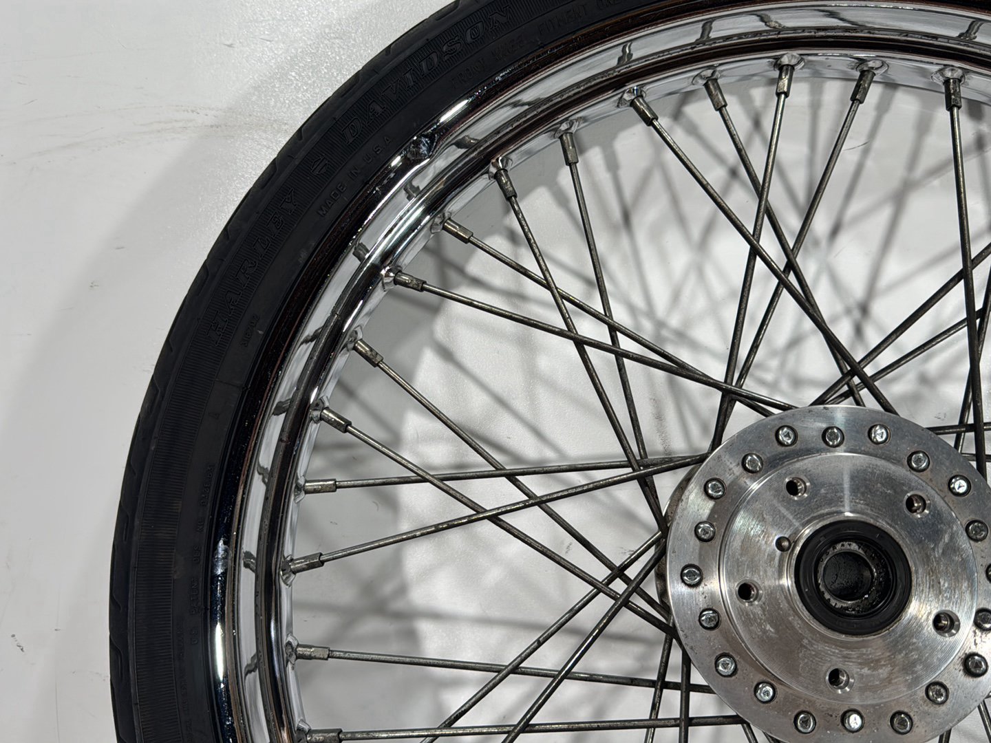 1997 Harley Sportster 1200 Custom XL1200C OEM Front Wheel Rim Tire Spoked