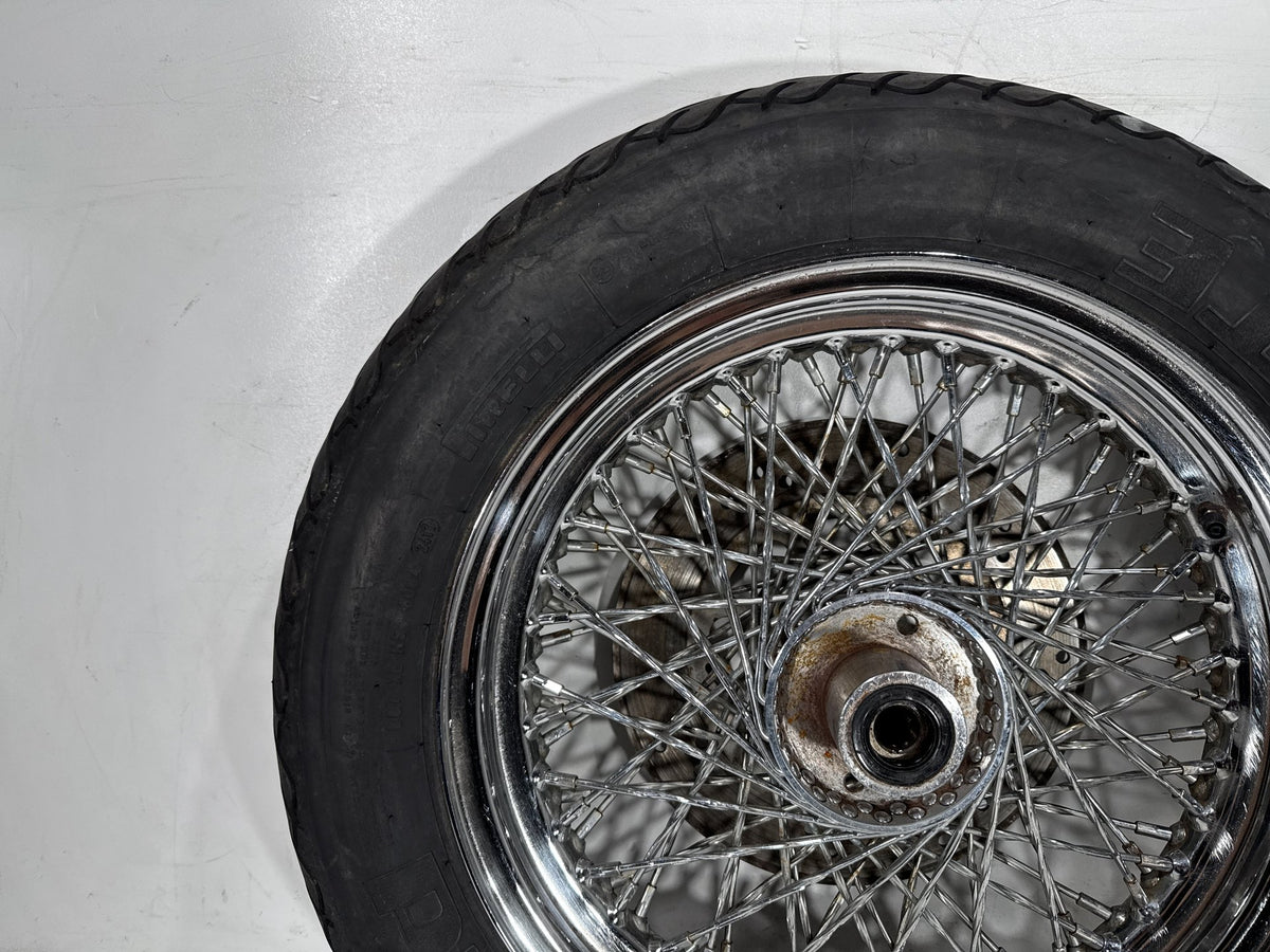 1995 Harley Heritage Softail Classic OEM Front Wheel Rim Tire Spoked MT90B16 16"
