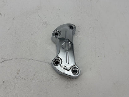 2004 Harley Softail FLSTC Heritage Classic OEM Front Handlebar Riser Top Clamp Chrome