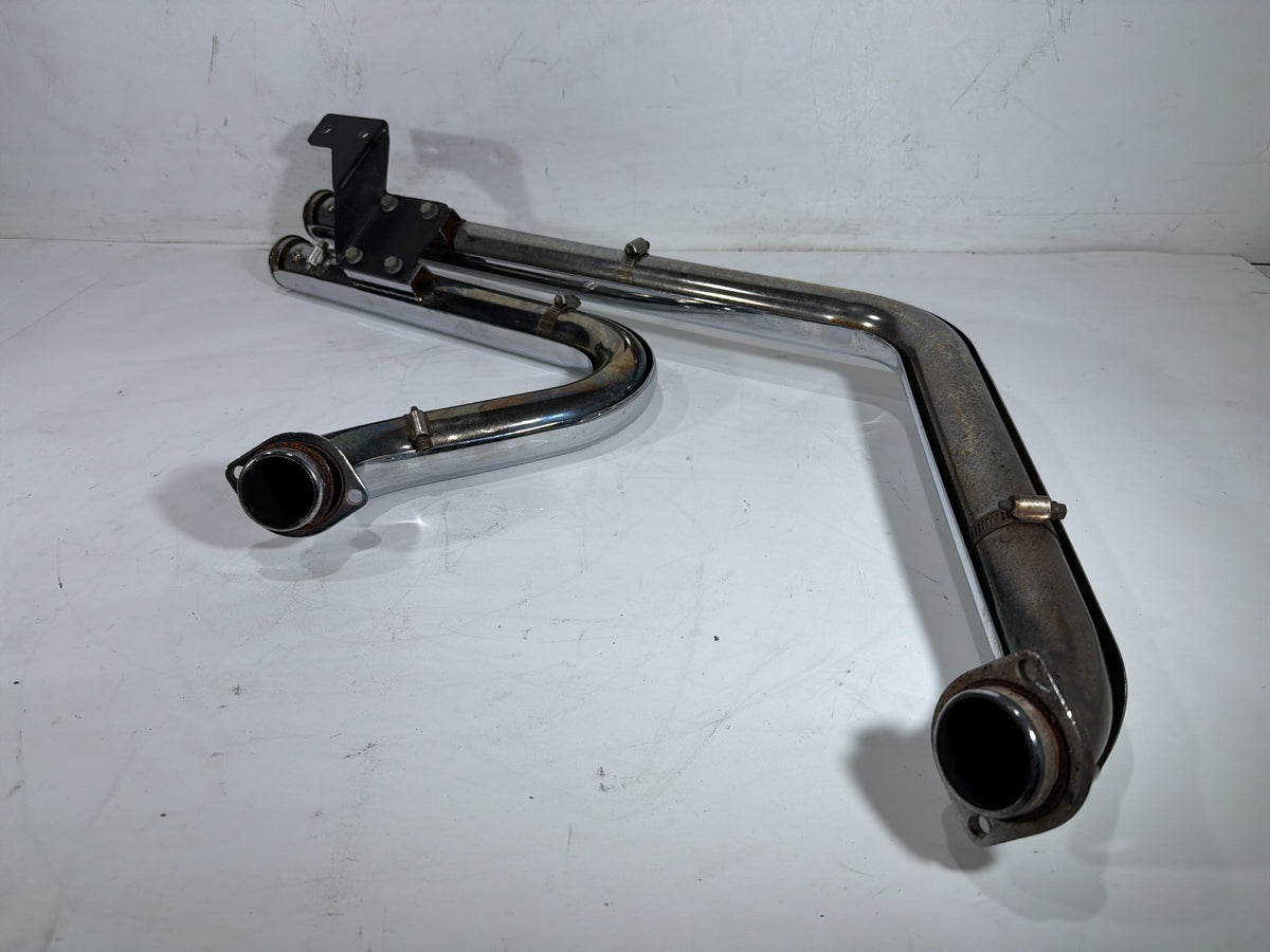 2001 Harley Softail Deuce FXSTD OEM Exhaust Header Pipes Vance & Hines