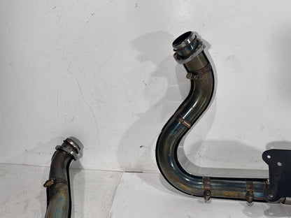 2003 Harley Dyna Wide Glide FXDWG OEM Exhaust Header Pipes Muffler Vance & Hines
