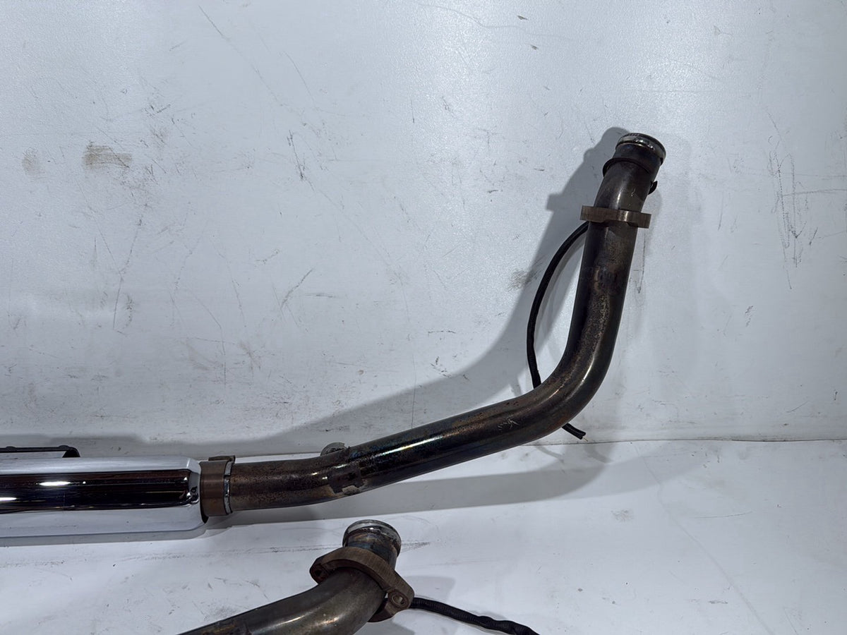 2007 Harley Softail Standard FXST OEM Exhaust Header Pipes Muffler