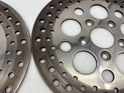 1991 Harley Heritage Softail Classic FLSTC OEM Front Brake Rotors Disc Pair