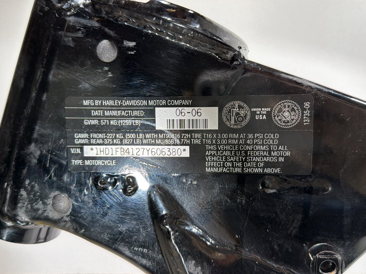2007 Harley Road King Touring FLHR OEM Body Main Frame Chassis SLVG