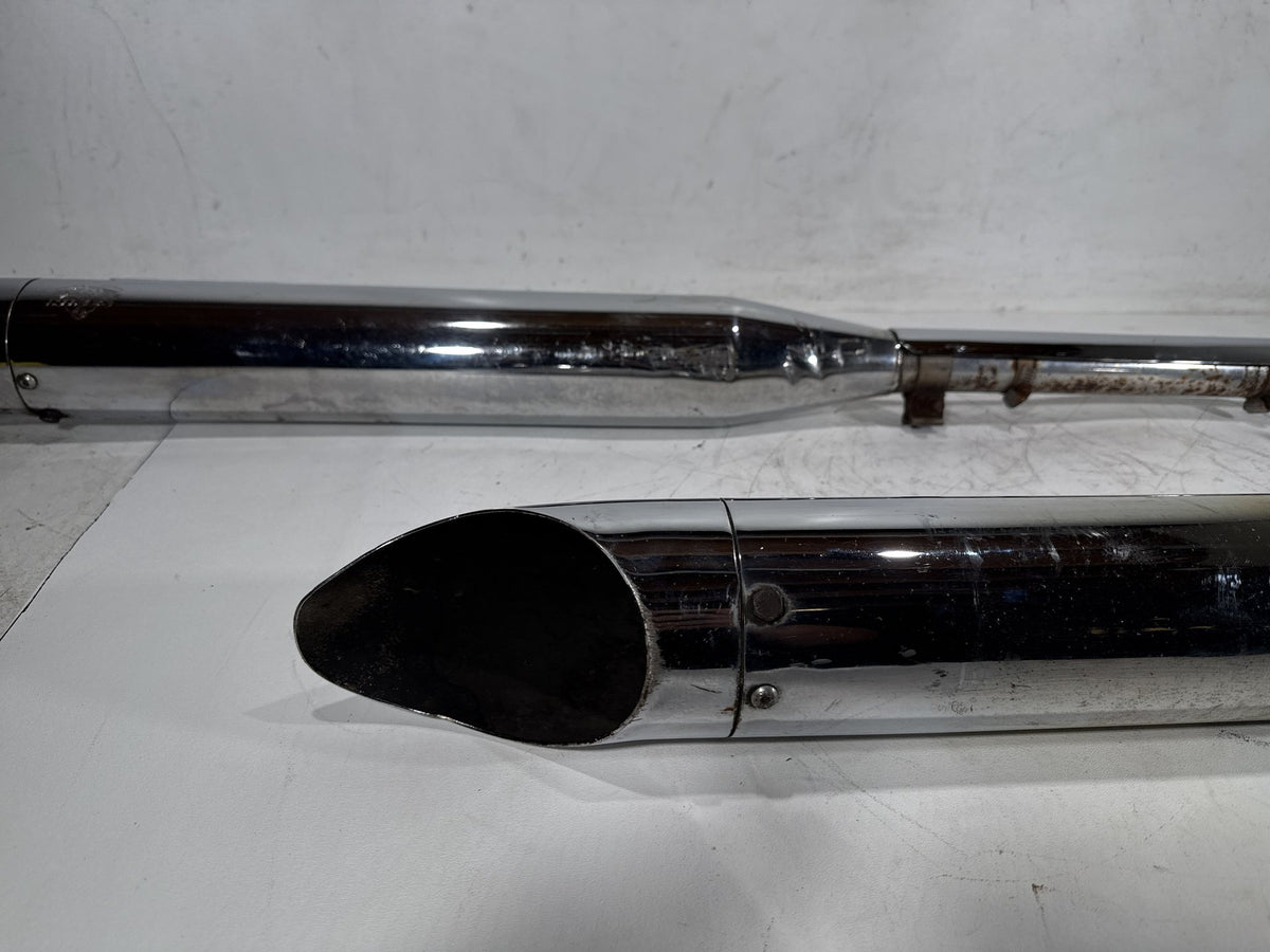 06 Harley Road King Touring Custom Exhaust Header Pipes Vance & Hines Scratched