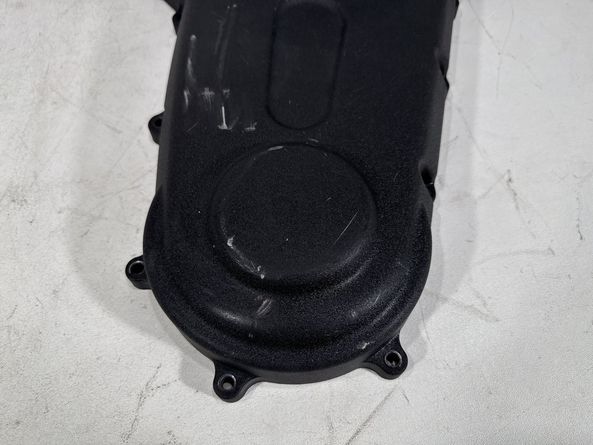 2016 Harley Dyna Fat Bob OEM Outer Primary Clutch Cover Willie G Skull SCRATCHED