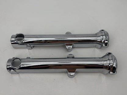 1999 - 2006 Harley-Davidson Dyna Low Rider Front Left & Right Fork Legs Sliders Chrome