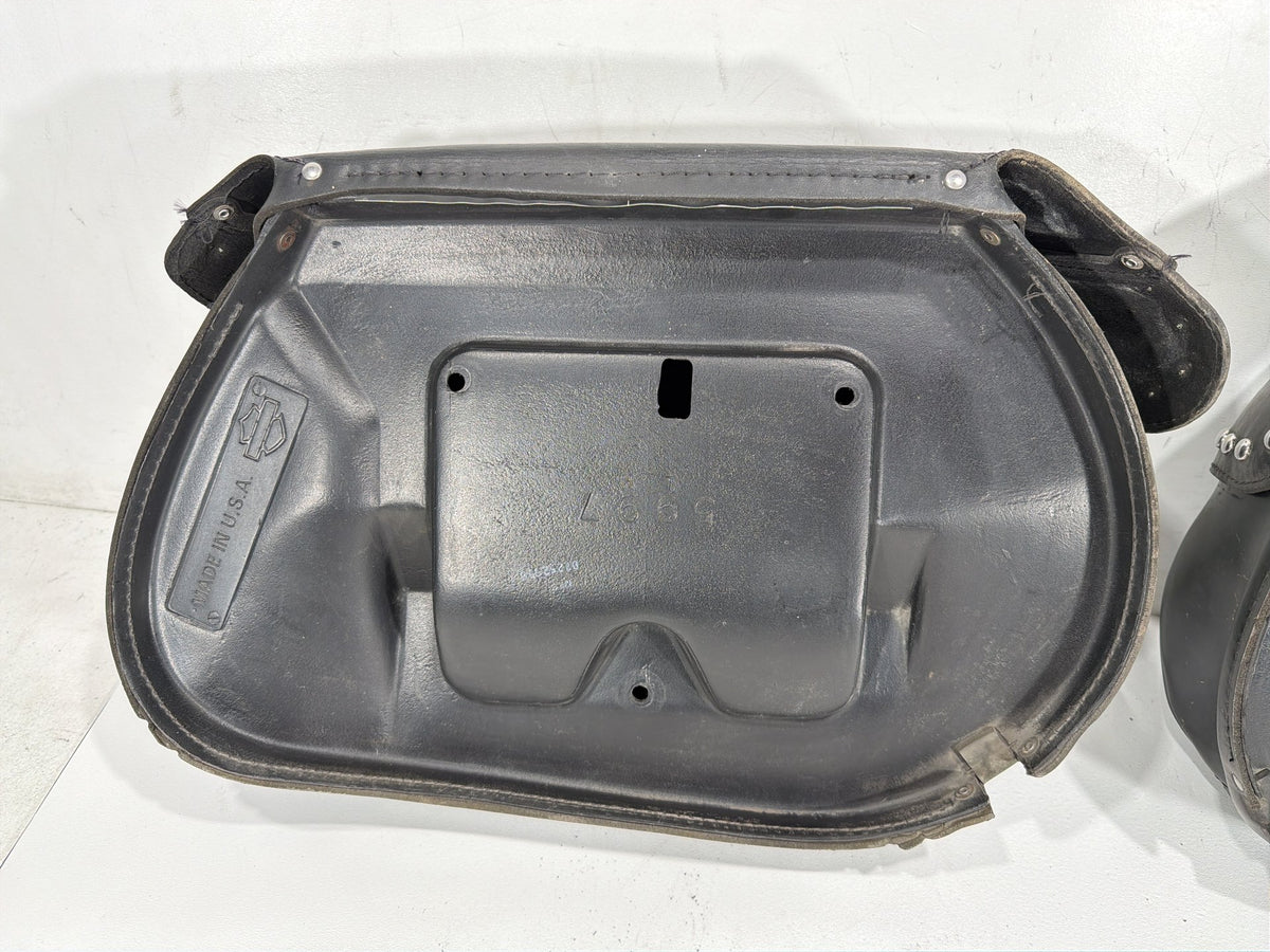 1997 Harley Heritage Softail Classic Rear Left Right Saddlebags Luggage Leather