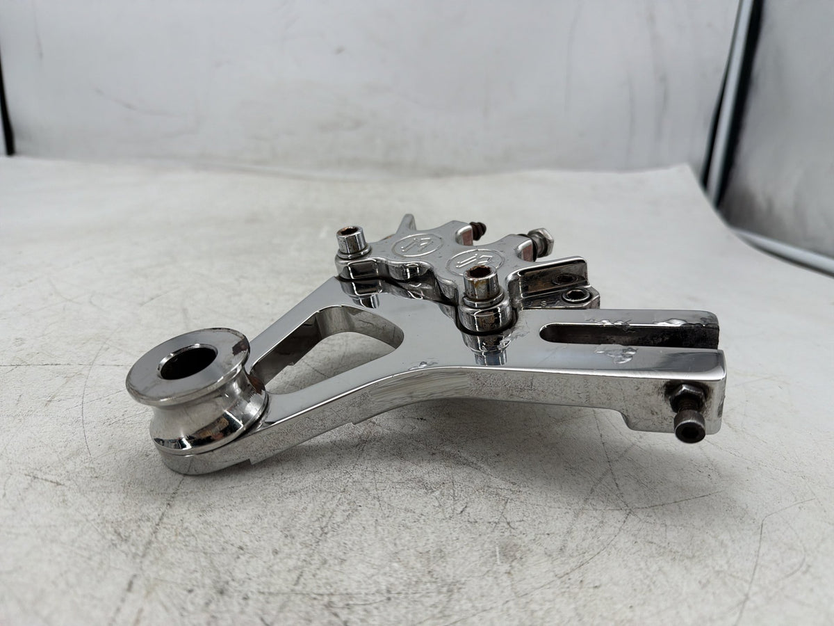 2002 Harley Dyna Wide Glide Rear Back Brake Caliper Bracket performance Peeling
