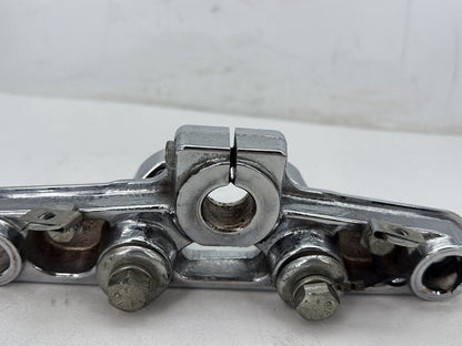 2004 Harley Softail FLSTC Heritage Classic OEM Front Fork Upper Triple Tree Clamps