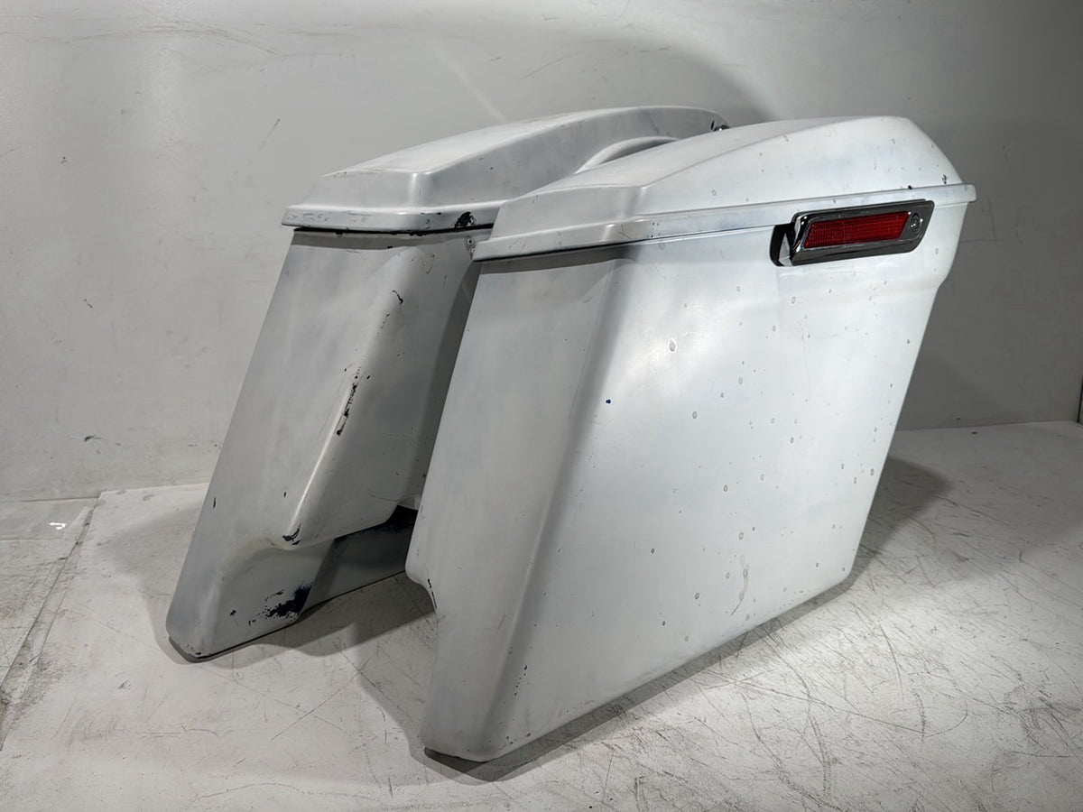 1996 Harley Road King Touring Police FLHPI OEM Left Right Saddlebags Luggage NOKey