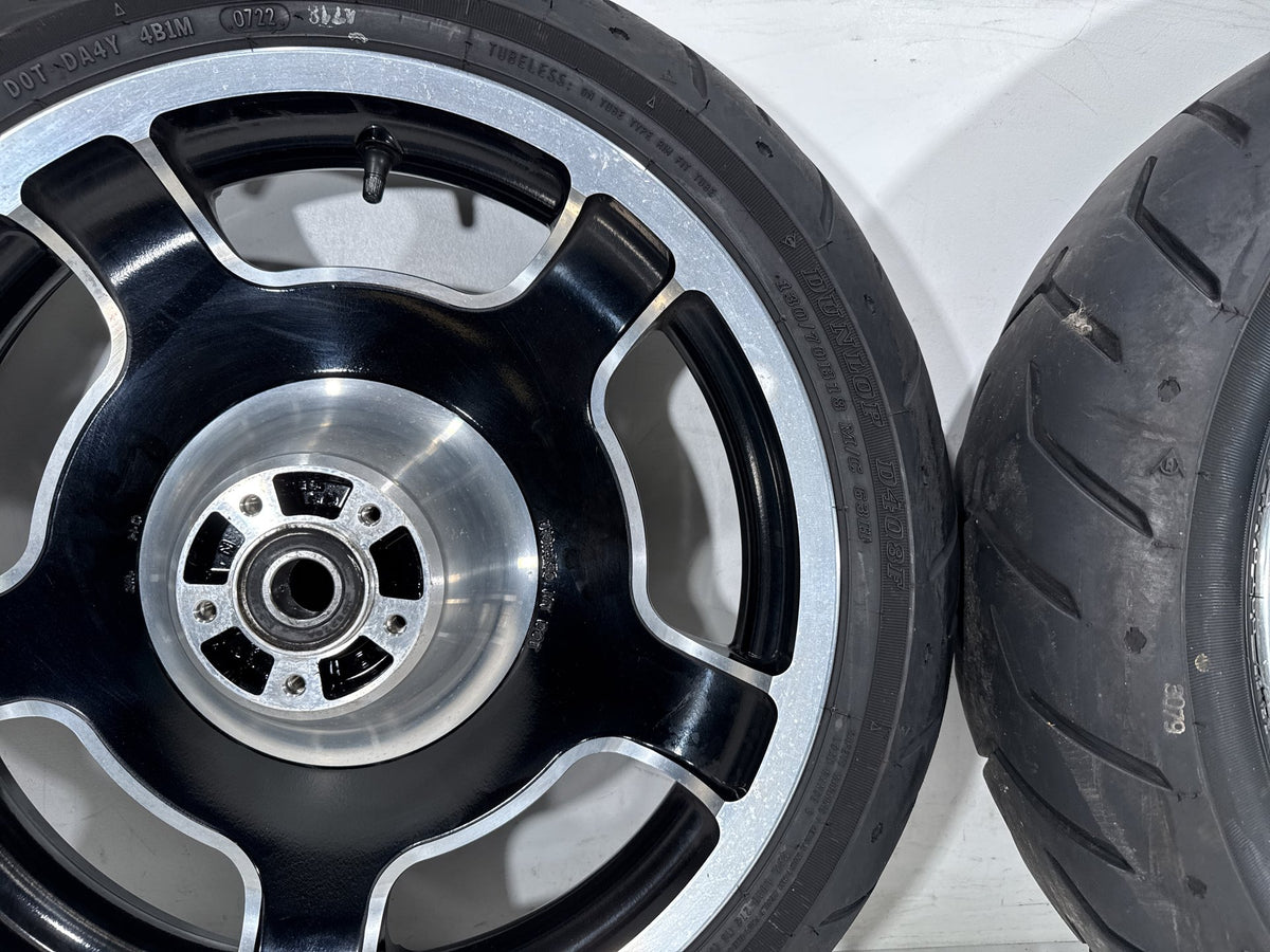 2012 Harley Street Glide Touring FLHX OEM Front & Rear Wheel Rim Tire 17" 16"
