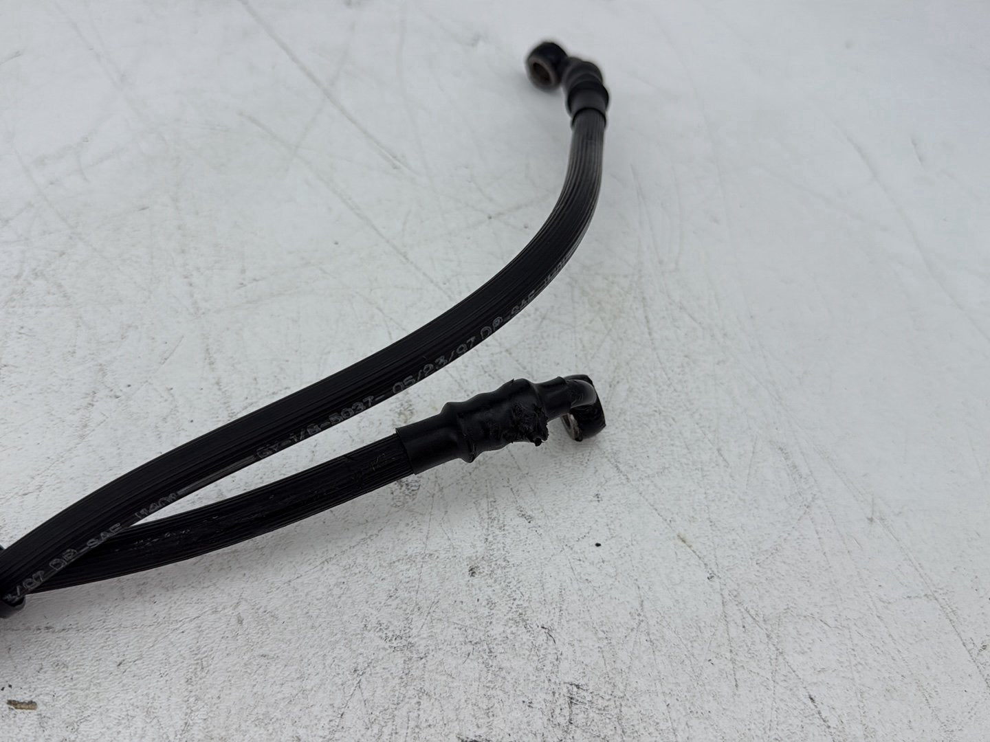 1998 Harley Softail Custom FXSTC OEM Rear Brake Hose Line Pipe
