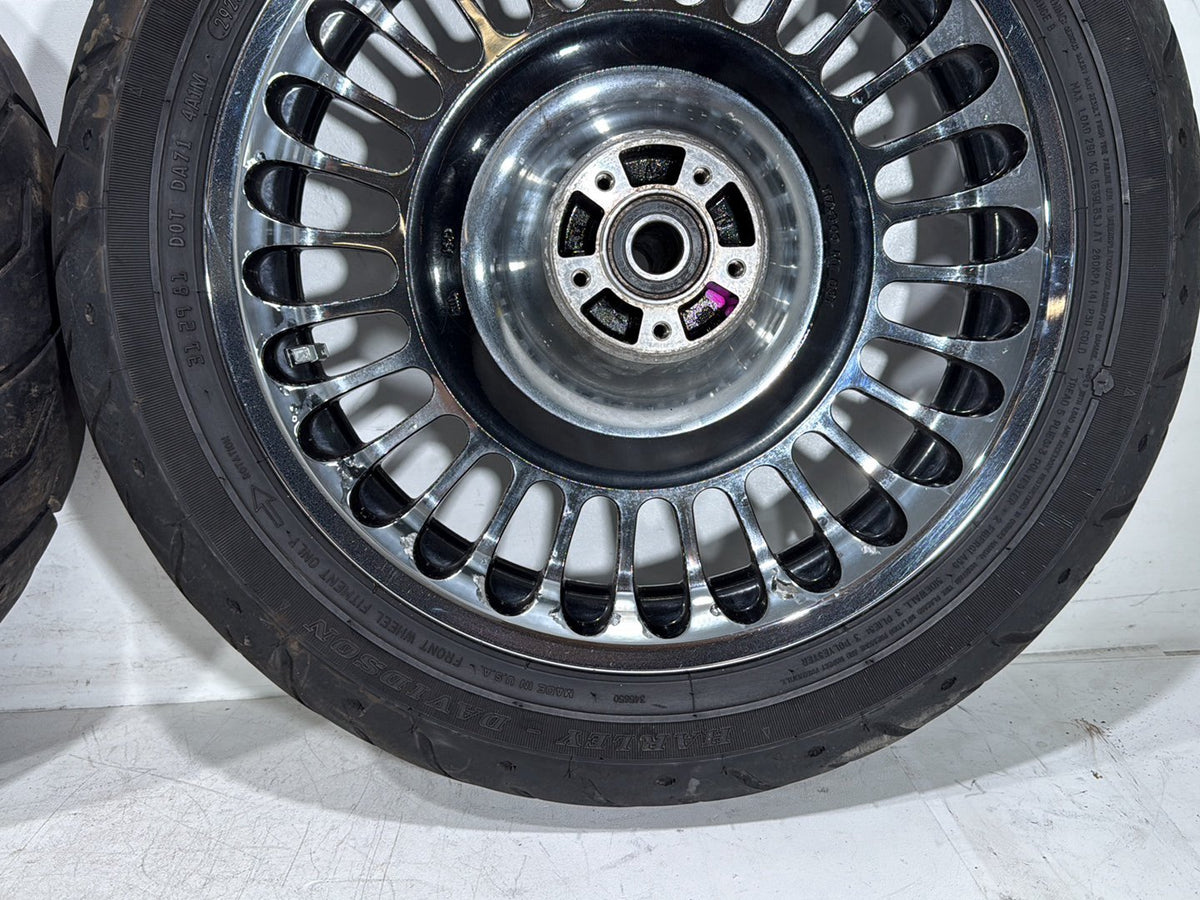 2010 Harley Electra Glide Touring Ultra OEM Front & Rear Wheel Rim Tire 16" 17"