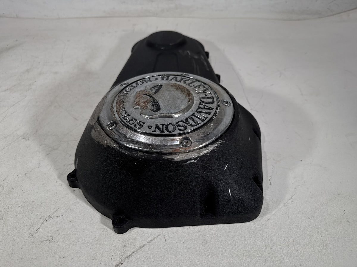 2016 Harley Dyna Fat Bob OEM Outer Primary Clutch Cover Willie G Skull SCRATCHED