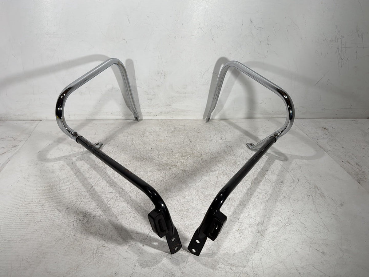 2005 Harley Road King Touring Police OEM Rear Left Right Saddlebag Guard Rails Bar